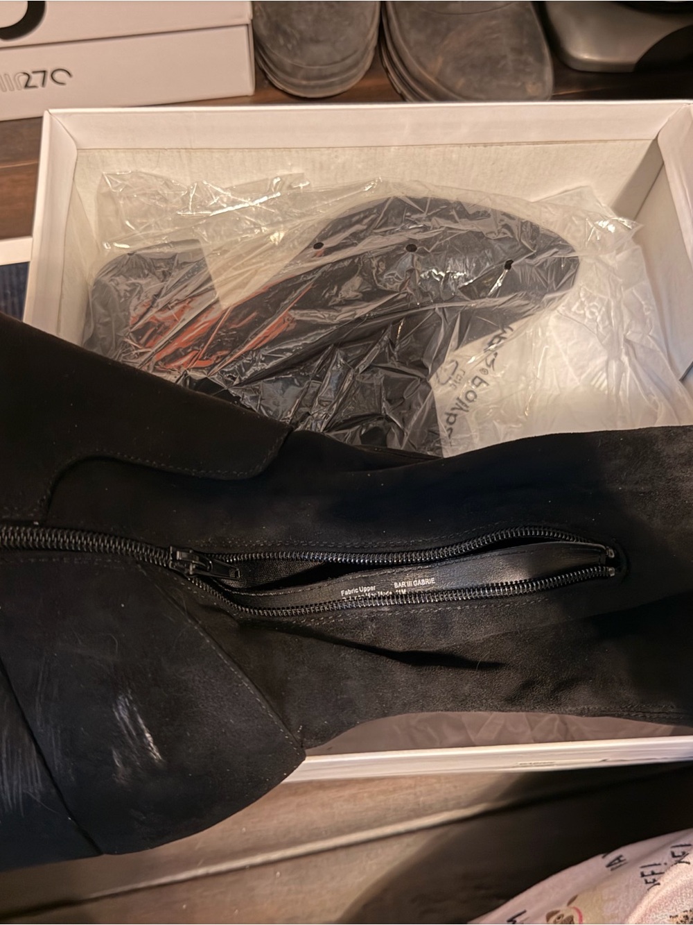 Bar III Black Over-the-Knee Suede Boots